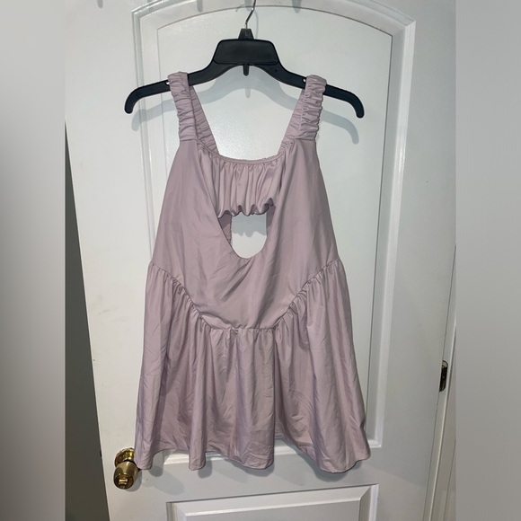 Free People One Two Punch Set Tennis Dress Lavender Fog 💜 Medium ✨ Rare - Picture 11 of 14